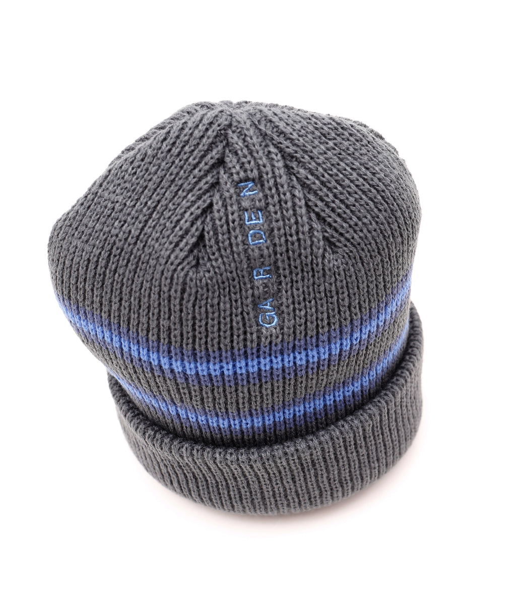 Billy Grey Knit Beanie by Garden Skateboards, view 3