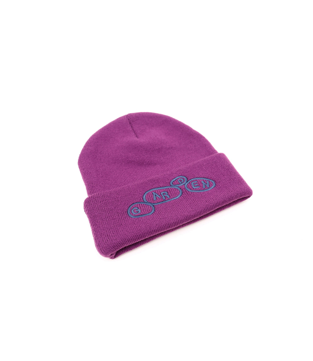 Pebbles Watch Beanie Purple by Garden Skateboards, view 2